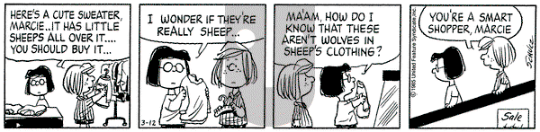 Peanuts on Tuesday March 12, 1985 Comic Strip
