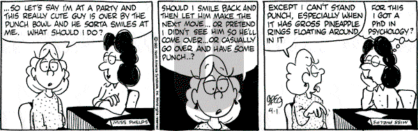 Luann on Thursday April 1, 1993 Comic Strip
