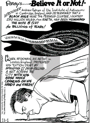 Ripley's Believe It or Not on Saturday November 1, 2003 Comic Strip