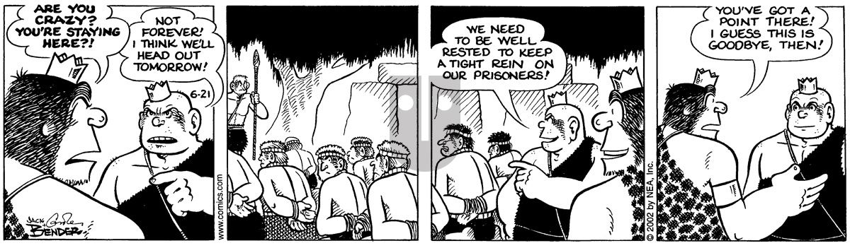 Alley Oop - Friday June 21, 2002 Comic Strip