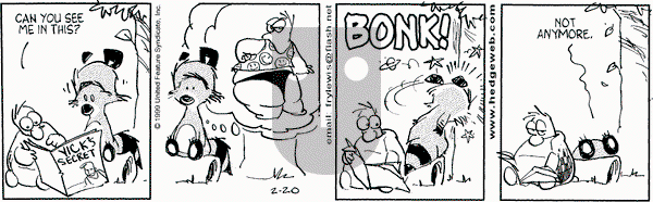 Over the Hedge on Saturday October 9, 1999 Comic Strip