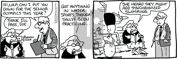Lola on Saturday November 26, 2005 Comic Strip