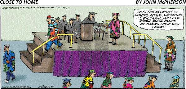 Close to Home on Sunday April 19, 2009 Comic Strip