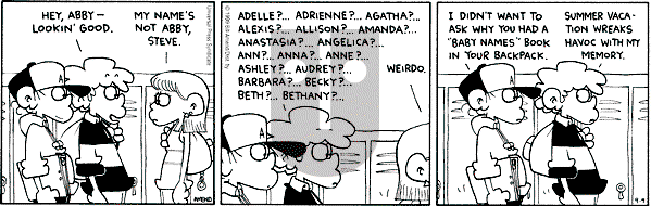 FoxTrot on Thursday September 9, 1999 Comic Strip