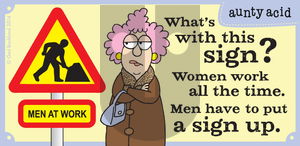 Aunty Acid on Saturday March 8, 2014 Comic Strip
