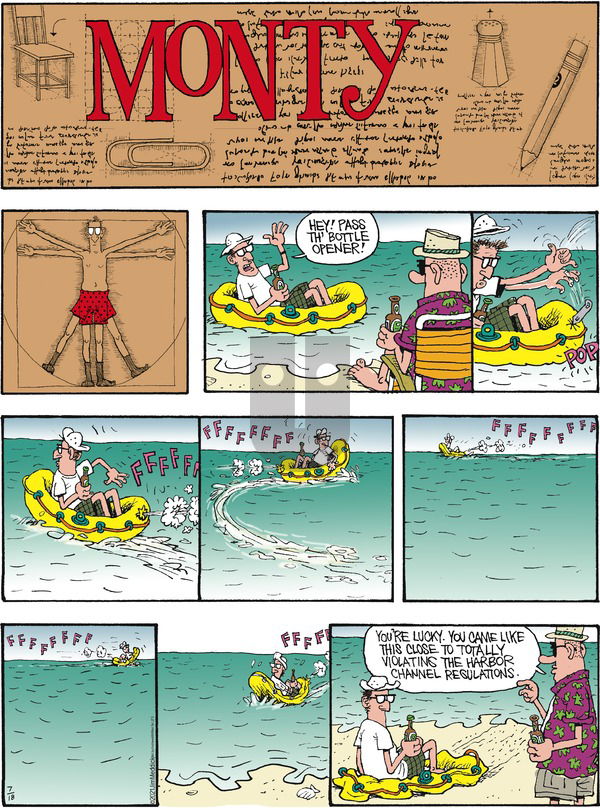 Monty on Sunday July 18, 2021 Comic Strip
