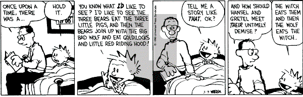 Calvin and Hobbes - Friday March 9, 1990 Comic Strip