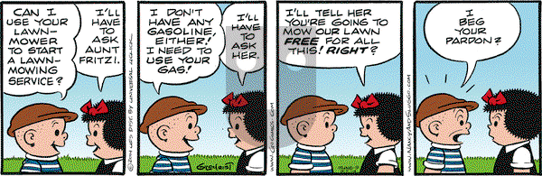 Nancy on Monday June 9, 2014 Comic Strip
