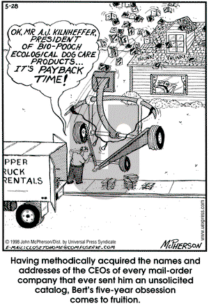 Close to Home on Thursday May 28, 1998 Comic Strip
