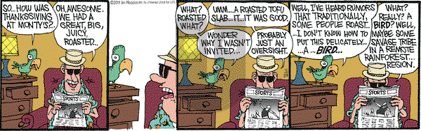 Monty on Monday November 28, 2011 Comic Strip