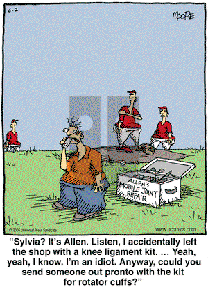 In the Bleachers on Thursday June 2, 2005 Comic Strip