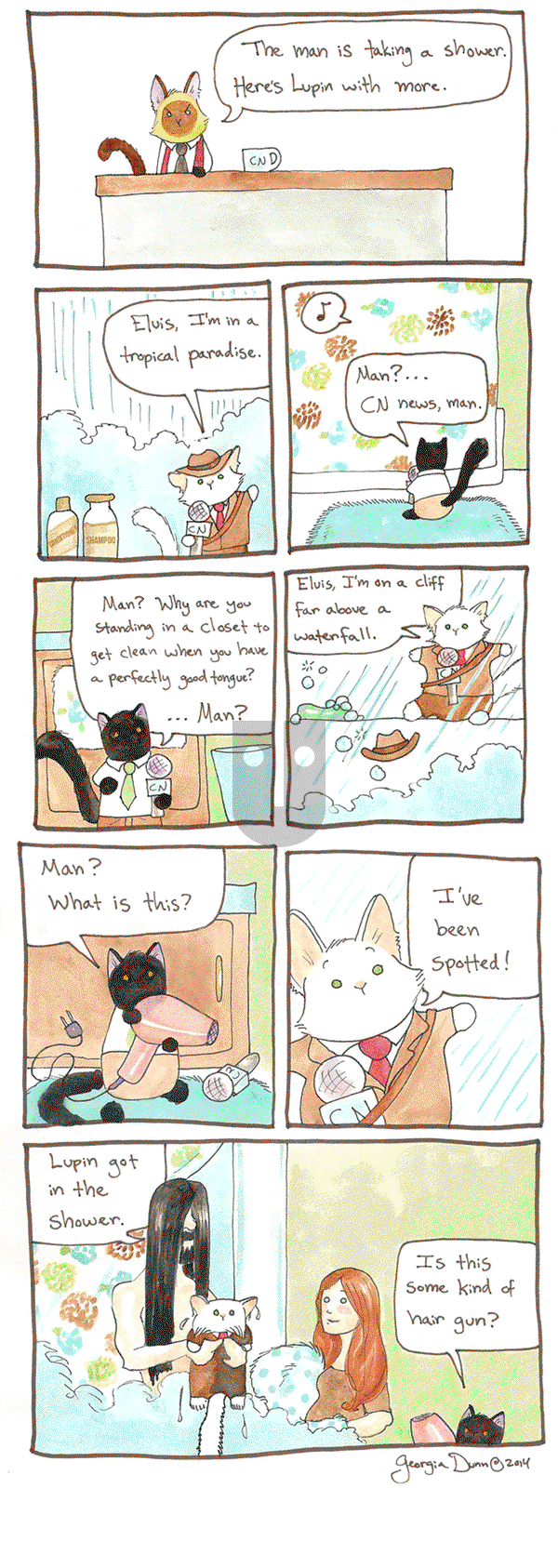 Breaking Cat News on Monday October 3, 2016 Comic Strip