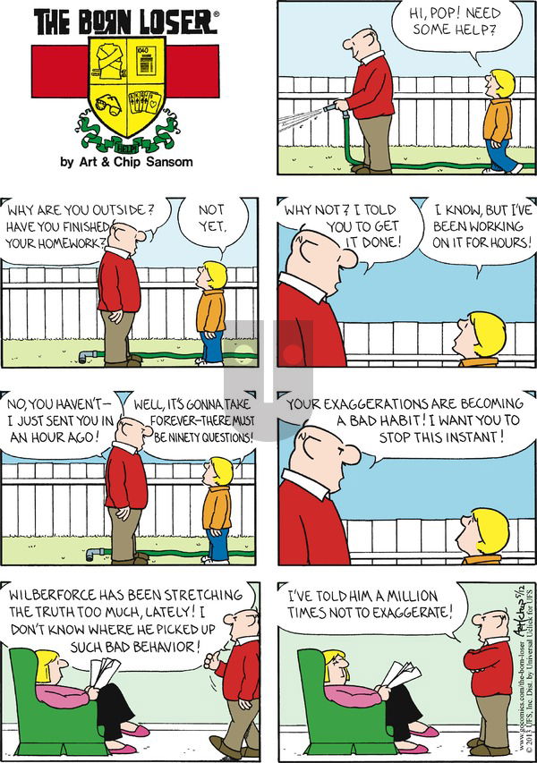 The Born Loser on Sunday May 12, 2013 Comic Strip