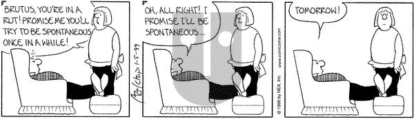 The Born Loser on Tuesday January 5, 1999 Comic Strip