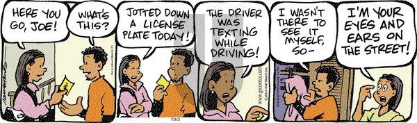 JumpStart on Thursday October 3, 2019 Comic Strip