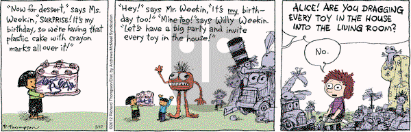 Cul de Sac on Wednesday May 17, 2017 Comic Strip