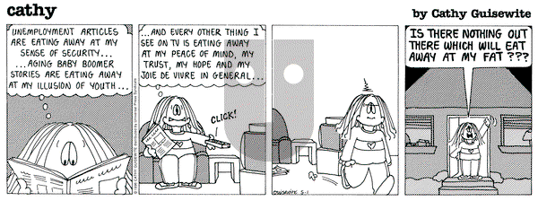 Cathy Classics on Wednesday May 1, 1996 Comic Strip