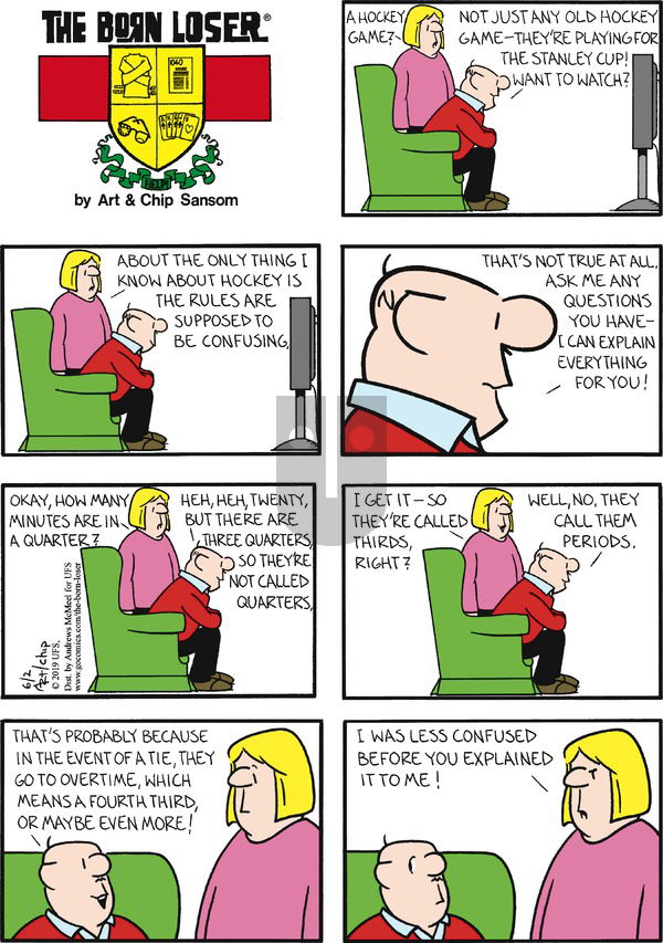 The Born Loser on Sunday June 2, 2019 Comic Strip