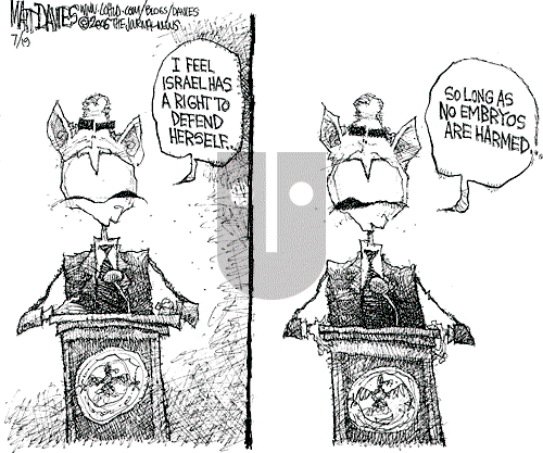 Matt Davies on Tuesday July 18, 2006 Comic Strip