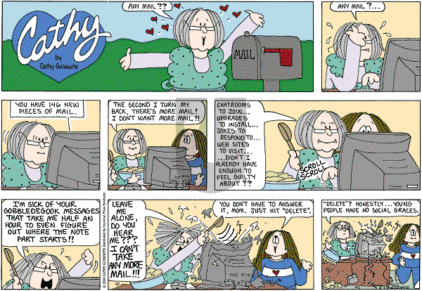 Cathy Classics - Sunday May 8, 2011 Comic Strip