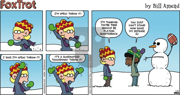 FoxTrot on Sunday January 29, 2017 Comic Strip