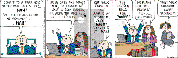 Cathy Classics - Tuesday July 21, 2009 Comic Strip
