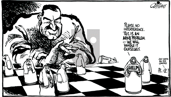 Pat Oliphant - Monday August 6, 1990 Comic Strip