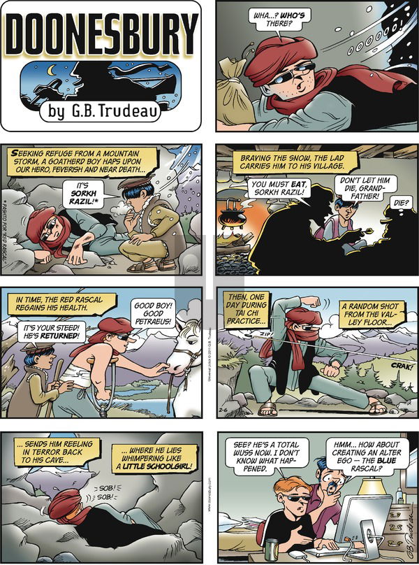 Doonesbury on Sunday February 6, 2011 Comic Strip