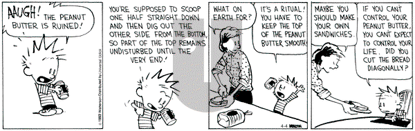 Calvin and Hobbes - Thursday April 4, 2013 Comic Strip