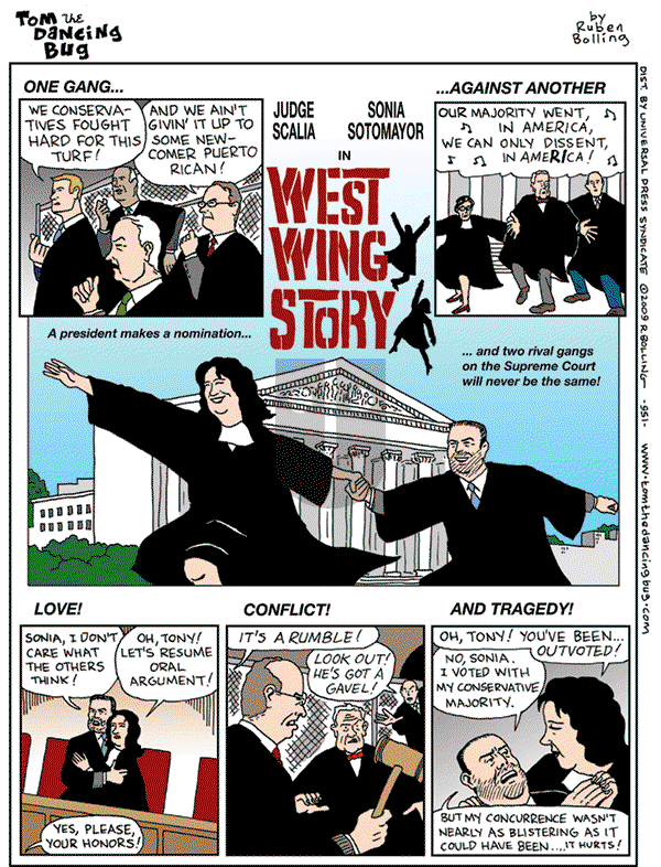 Tom the Dancing Bug on Saturday June 20, 2009 Comic Strip