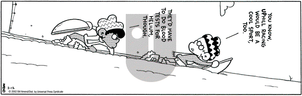 FoxTrot on Tuesday February 12, 2002 Comic Strip