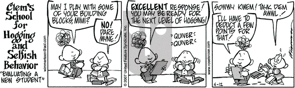 Rose is Rose on Thursday April 12, 2007 Comic Strip