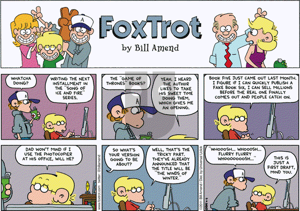FoxTrot on Sunday August 14, 2011 Comic Strip