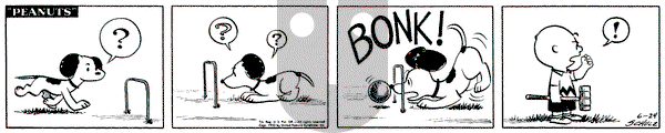 Peanuts on Wednesday June 24, 1953 Comic Strip