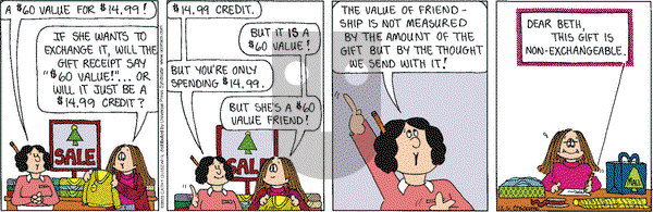 Cathy Classics on Saturday December 6, 2003 Comic Strip