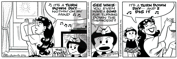 Nancy on Sunday April 16, 2006 Comic Strip