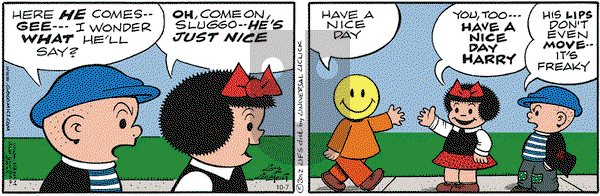 Nancy on Wednesday October 7, 2015 Comic Strip