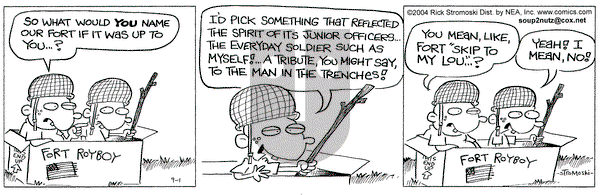 Soup to Nutz - Old on Wednesday September 1, 2004 Comic Strip