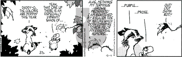 Over the Hedge on Tuesday October 11, 2005 Comic Strip