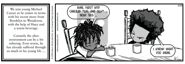 The Boondocks on Friday April 28, 2000 Comic Strip