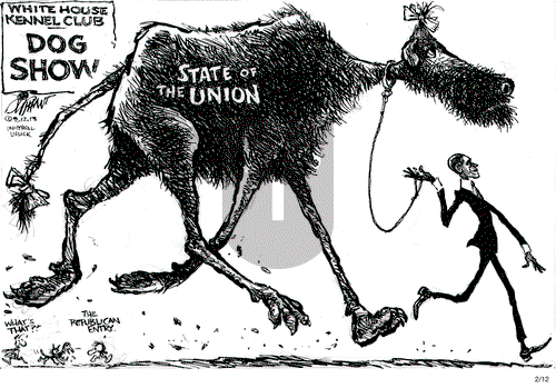 Pat Oliphant on Tuesday February 12, 2013 Comic Strip