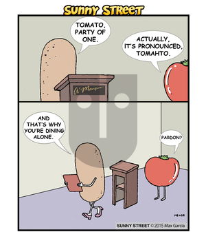 Sunny Street on Monday July 20, 2015 Comic Strip