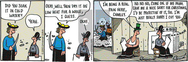 Overboard on Thursday December 27, 2012 Comic Strip