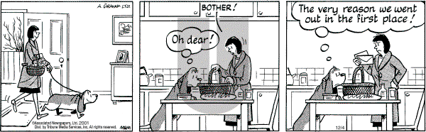 Fred Basset - Tuesday December 4, 2001 Comic Strip