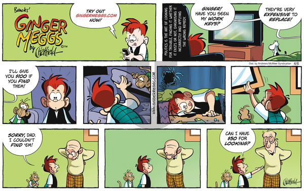Ginger Meggs on Sunday April 6, 2025 Comic Strip