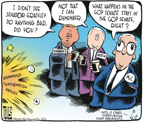 Tom Toles on Friday September 21, 2018 Comic Strip