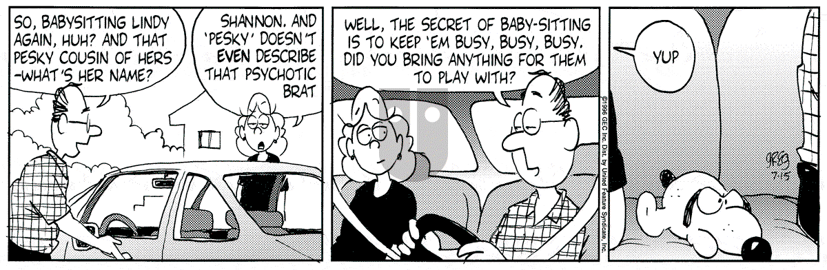 Luann - Monday July 15, 1996 Comic Strip