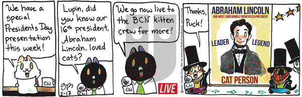 Breaking Cat News on Monday February 17, 2025 Comic Strip