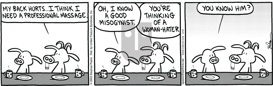 Pearls Before Swine - Wednesday February 19, 2003 Comic Strip