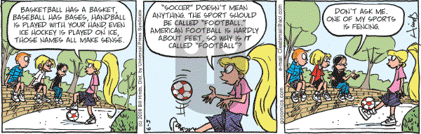 Cleats - Tuesday June 3, 2008 Comic Strip